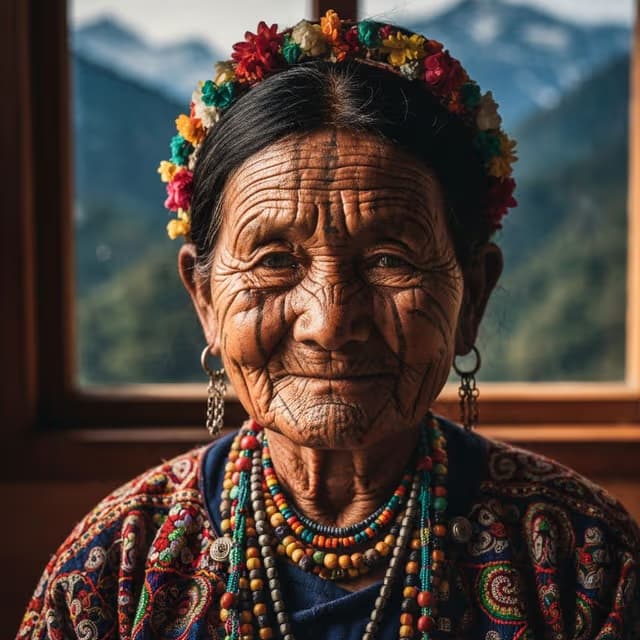 Portrait of an Arunachal artisan
