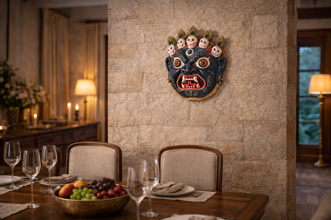 Sacred Ceremonial Wall Mask