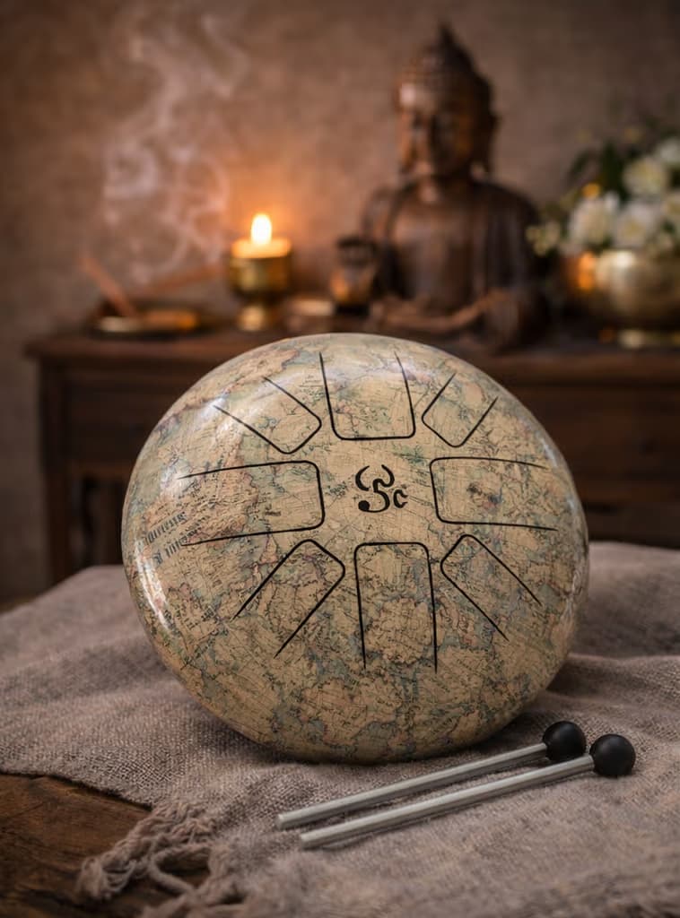 Sacred Geometric Steel Tongue Drum